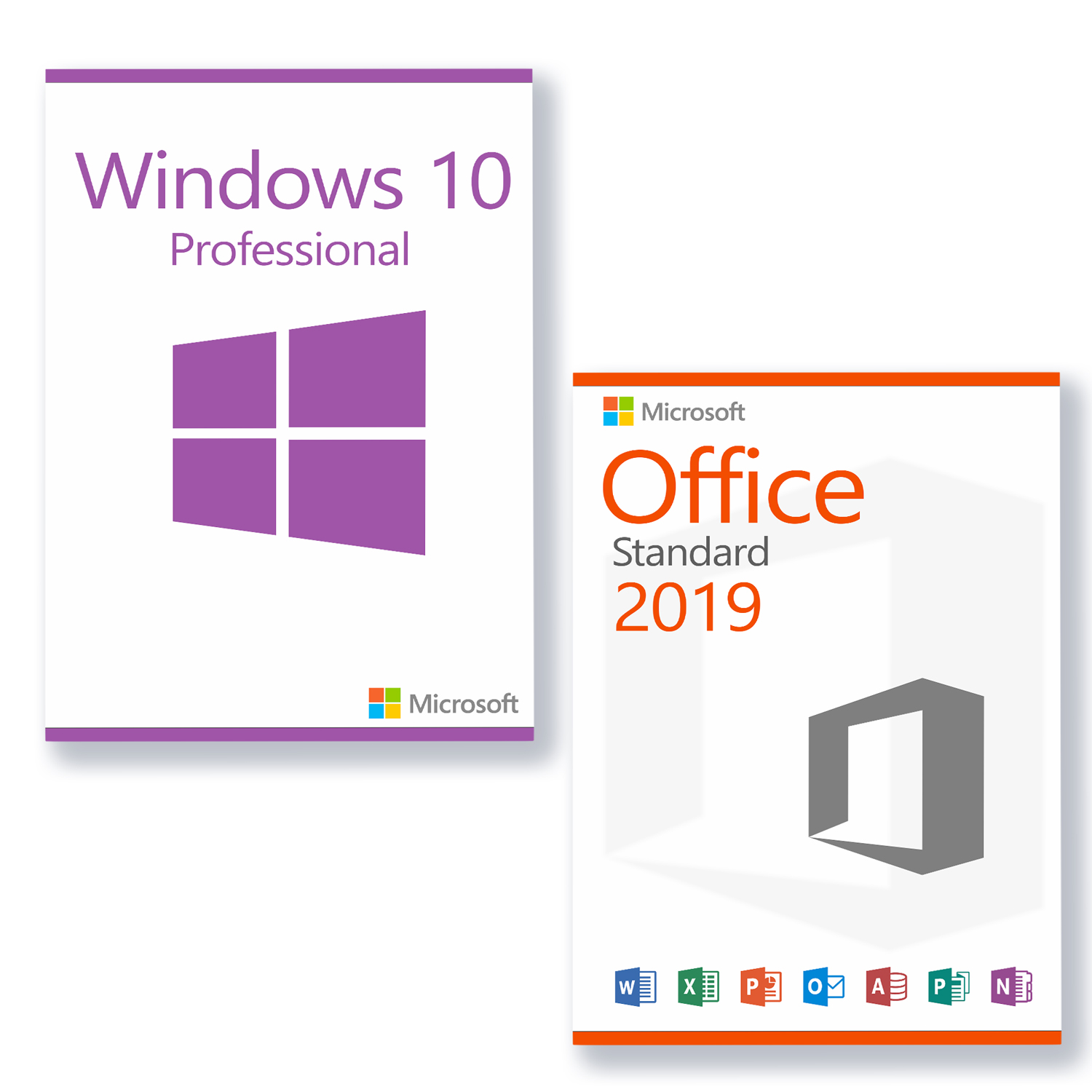 Microsoft Windows 10 Professional + Microsoft Office 2019 Standard Lizenz für 3 PC