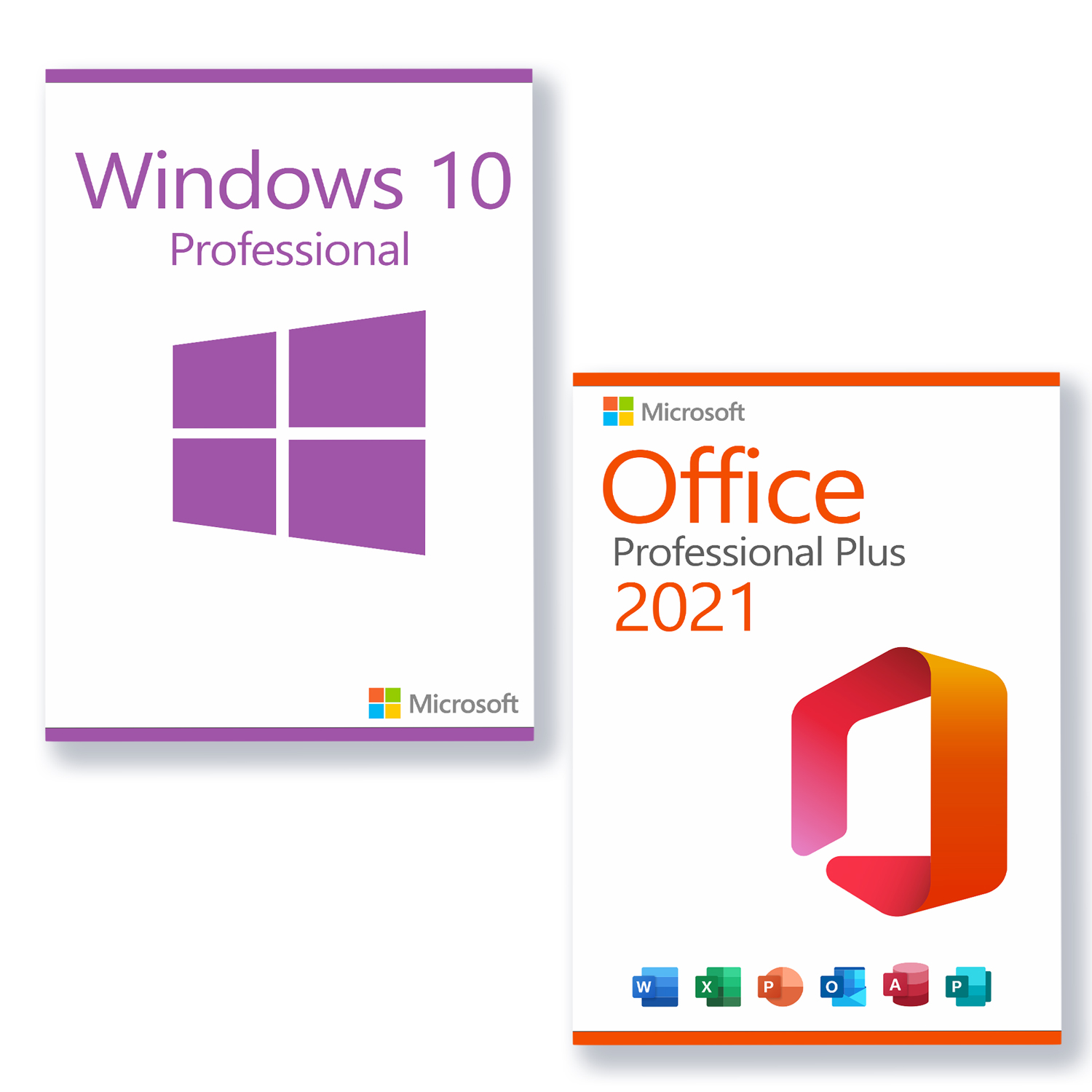 Microsoft Windows 10 Professional + Microsoft Office 2021 Professional Plus Lizenz für 3 PC