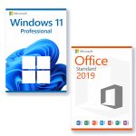 Microsoft  Microsoft Windows 11 Professional + Microsoft Office 2019 Standard Lizenz für 3 PC